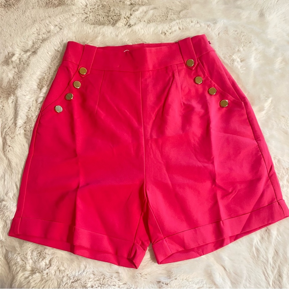 Pink High Waisted Shorts